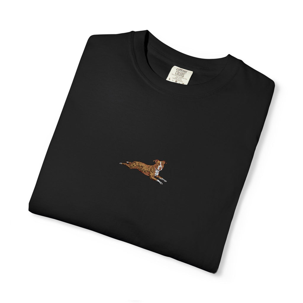 Dog Sploot T-Shirt — Personalized Dog Name & Birth Year Sleeve Tee