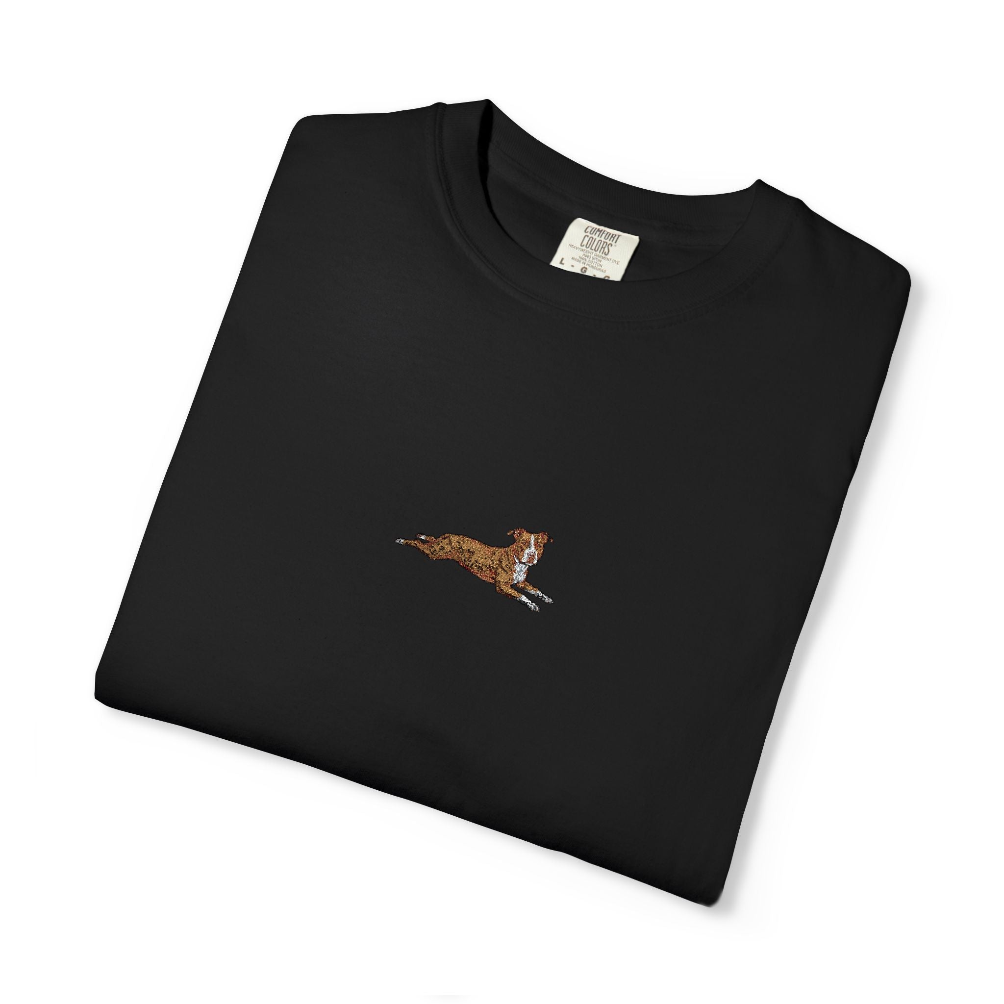 Dog Sploot T-Shirt — Personalized Dog Name & Birth Year Sleeve Tee