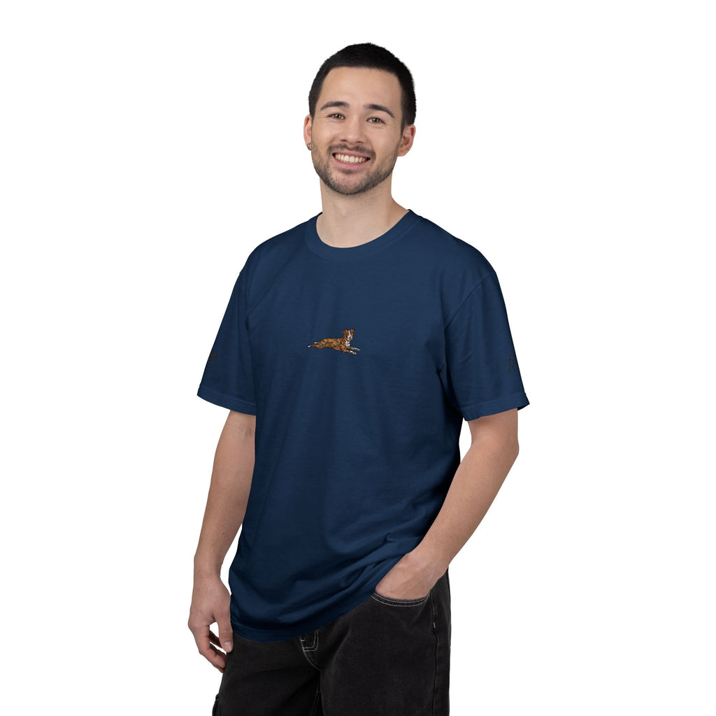 Dog Sploot T-Shirt — Personalized Dog Name & Birth Year Sleeve Tee