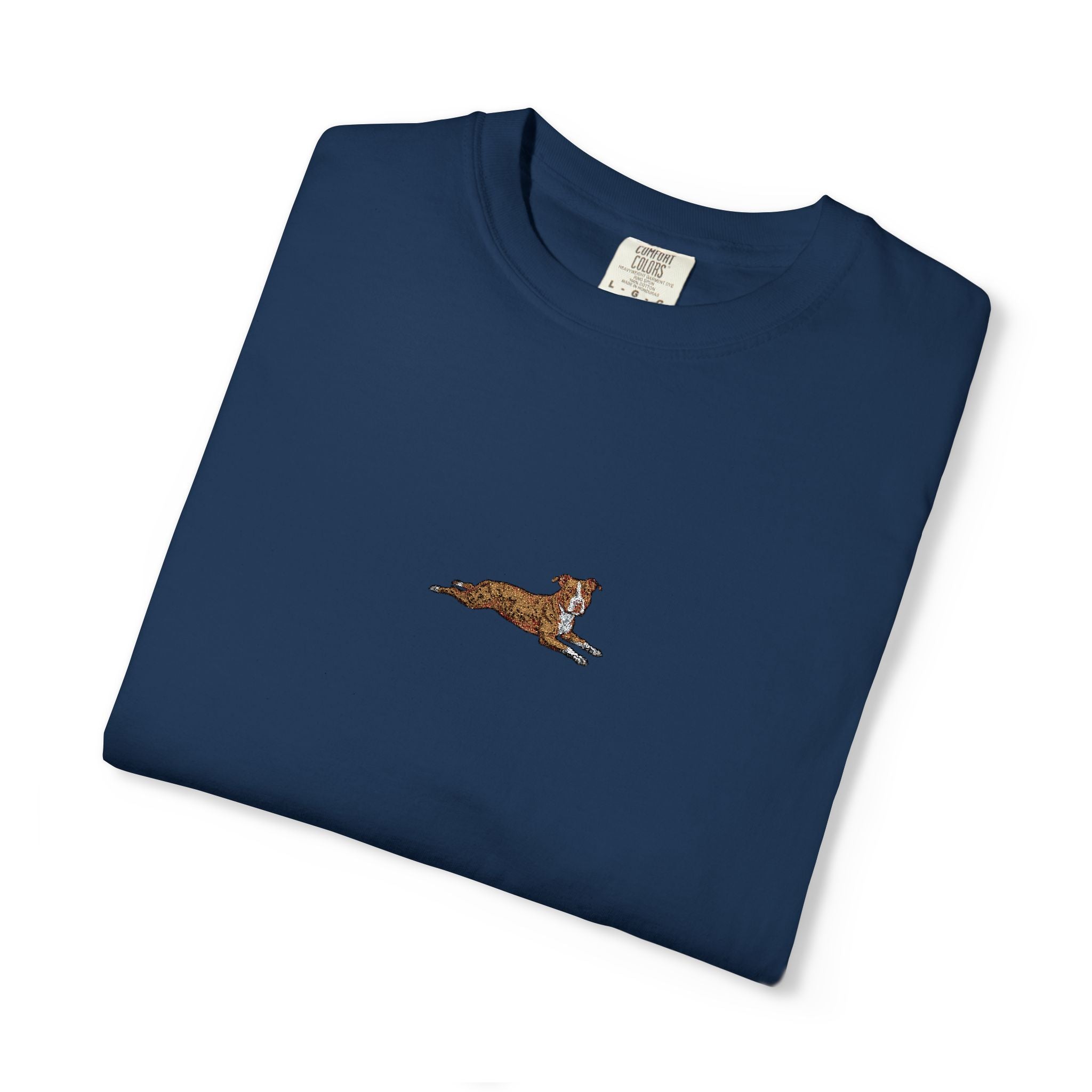 Dog Sploot T-Shirt — Personalized Dog Name & Birth Year Sleeve Tee