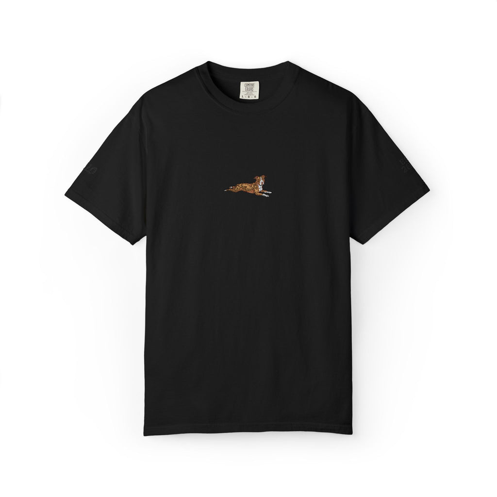Dog Sploot T-Shirt — Personalized Dog Name & Birth Year Sleeve Tee